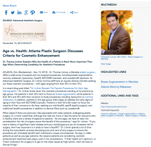 plastic surgeon, breast augmentation, mommy makeovers, Atlanta plastic surgery, Dr. Thomas Lintner
