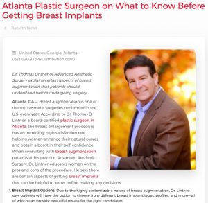 Dr. Lintner details five things to know before getting breast implants.