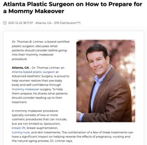 Atlanta plastic surgeon Thomas Lintner, MD provides a look at the preparation needed before mommy makeover surgery.